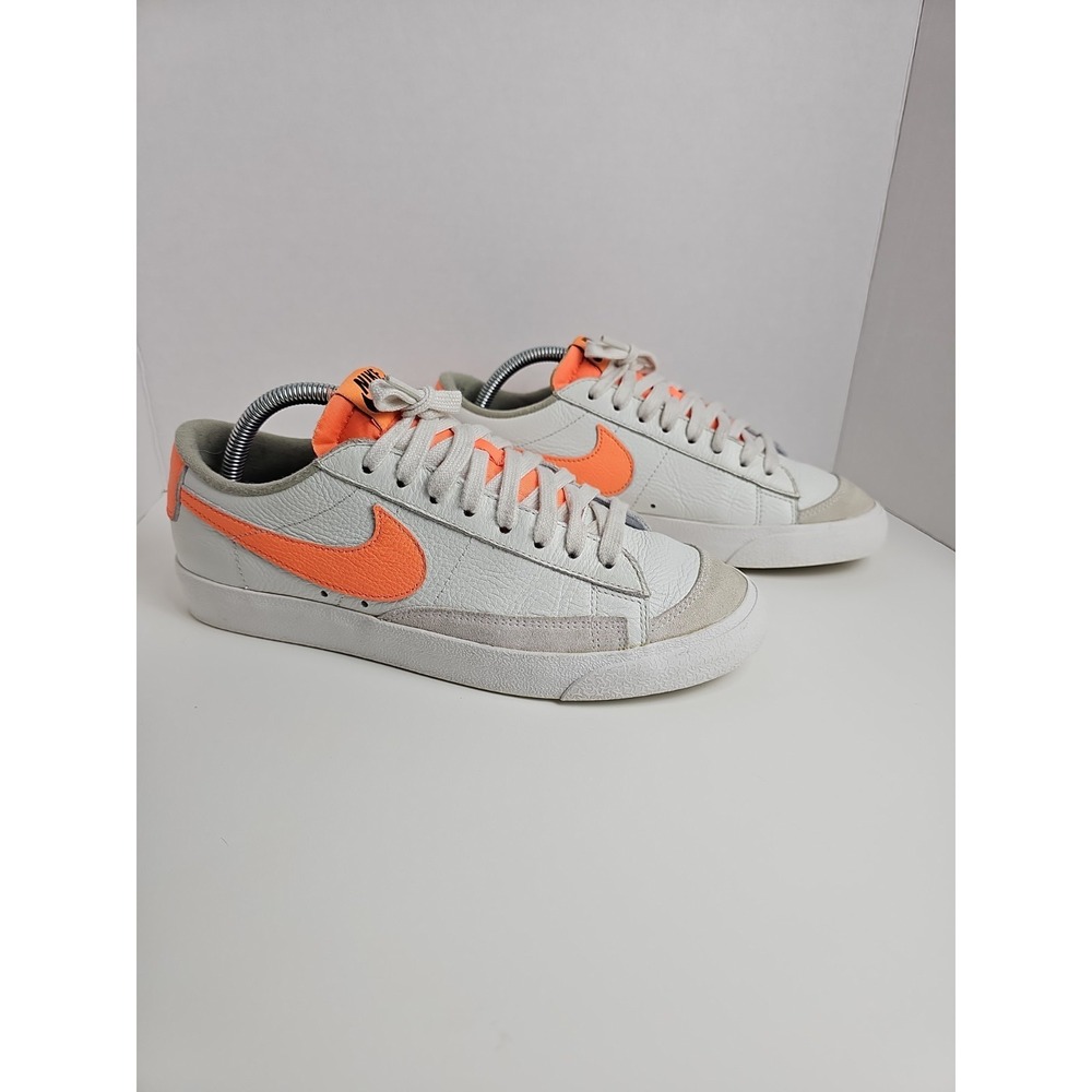 Nike Blazer Low‎ Platform Women's Size 8  White Orange Sneaker